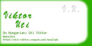 viktor uti business card